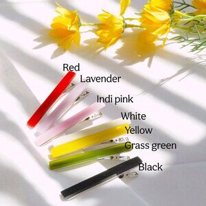 Vivid Cellulose Acetate Hair Clip • Side Hairpins